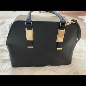 Black and gold purse